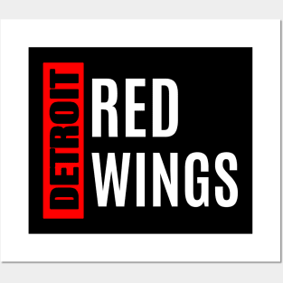 Red wings modern Posters and Art